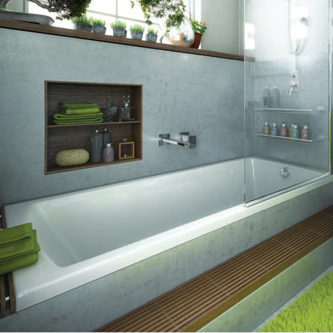 Nízká vana se soklem